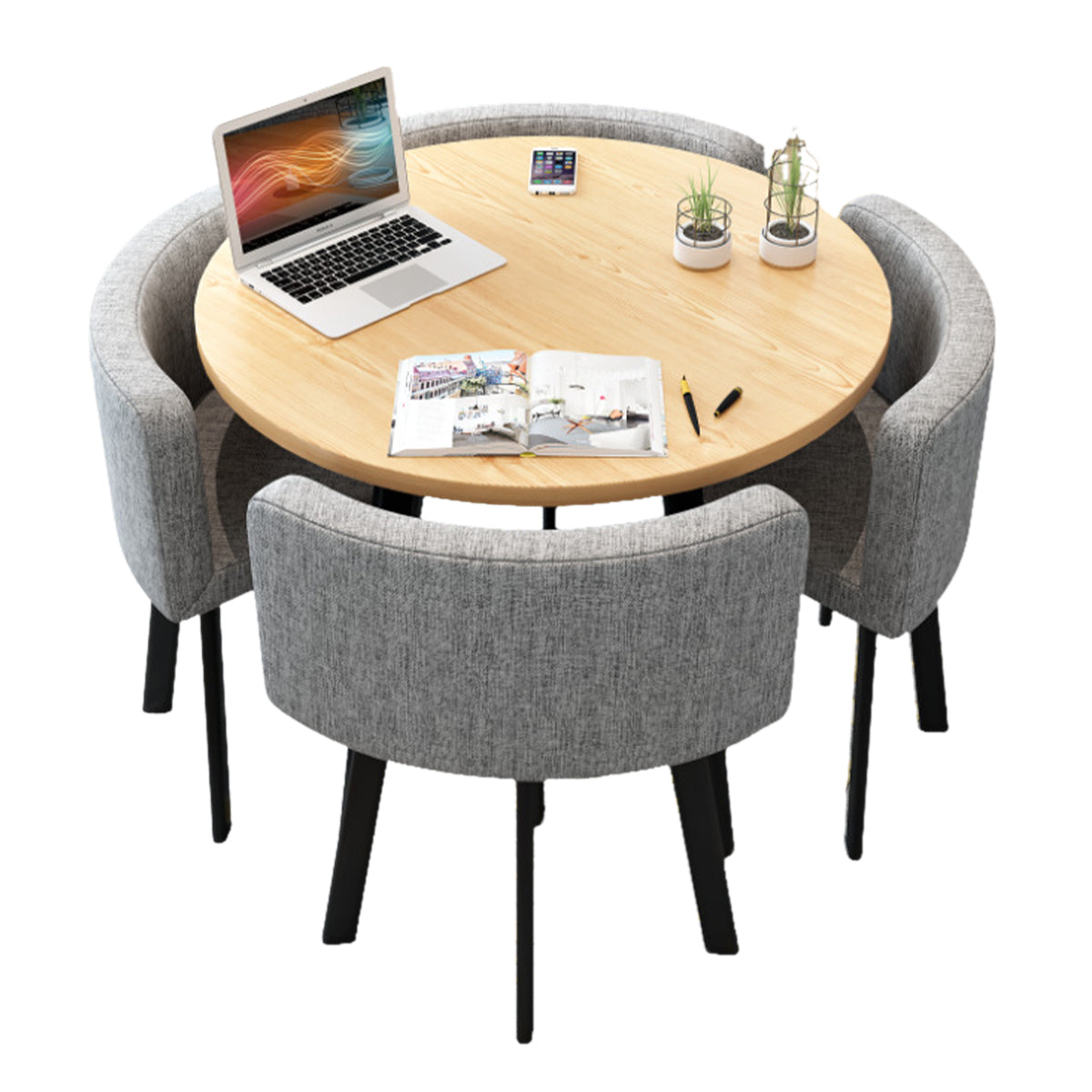 Modern Nesting Table and Chairs for Boutique Office Breakrooms - ANZHAP JDZH-009 Main picture017