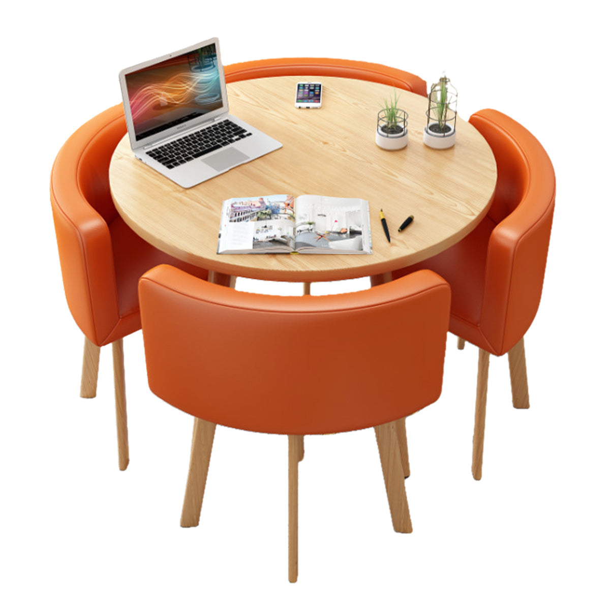 Modern Nesting Table and Chairs for Boutique Office Breakrooms - ANZHAP JDZH-009 Main picture 011