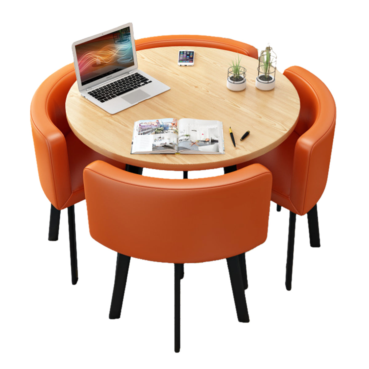 Modern Nesting Table and Chairs for Boutique Office Breakrooms - ANZHAP JDZH-009 Main picture 018