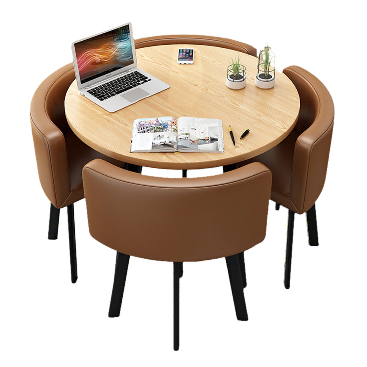 Modern Nesting Table and Chairs for Boutique Office Breakrooms - ANZHAP JDZH-009 Main picture 021