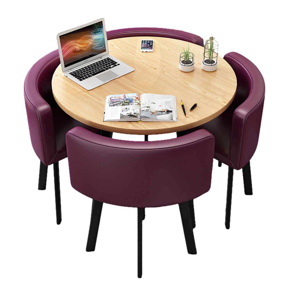 Modern Nesting Table and Chairs for Boutique Office Breakrooms - ANZHAP JDZH-009 Main picture 027