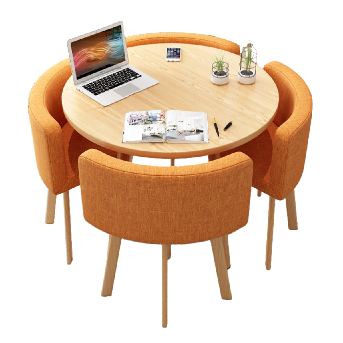 Modern Nesting Table and Chairs for Boutique Office Breakrooms - ANZHAP JDZH-009 Main picture 09