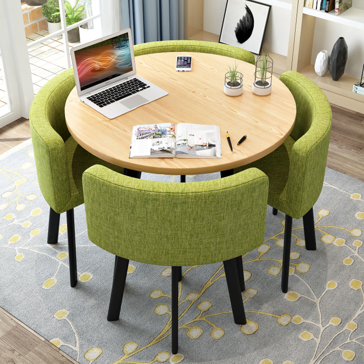 Modern Nesting Table and Chairs for Boutique Office Breakrooms - ANZHAP JDZH-009 Main picture 2-1