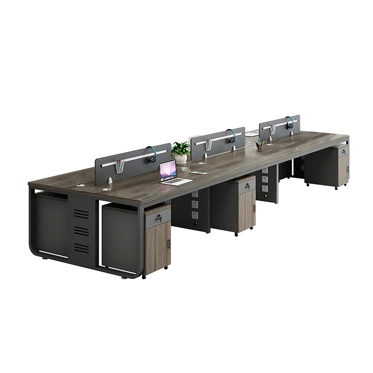 Modern Oak Office Table - Aesthetic Minimalist PC Desk ANZHAP-YGZ-1088-colour 27
