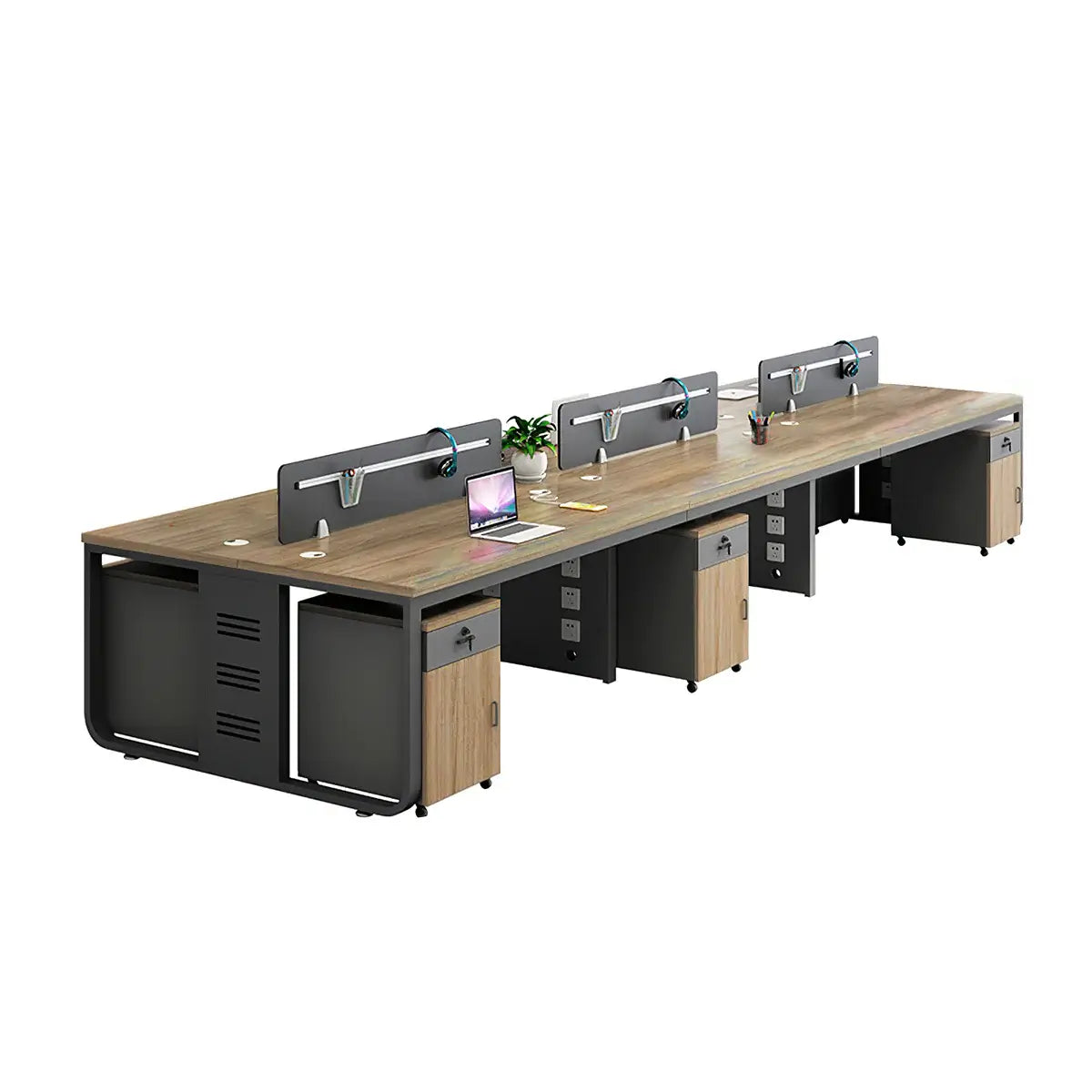 Modern Oak Office Table - Aesthetic Minimalist PC Desk ANZHAP-YGZ-1088-mainpictures 38