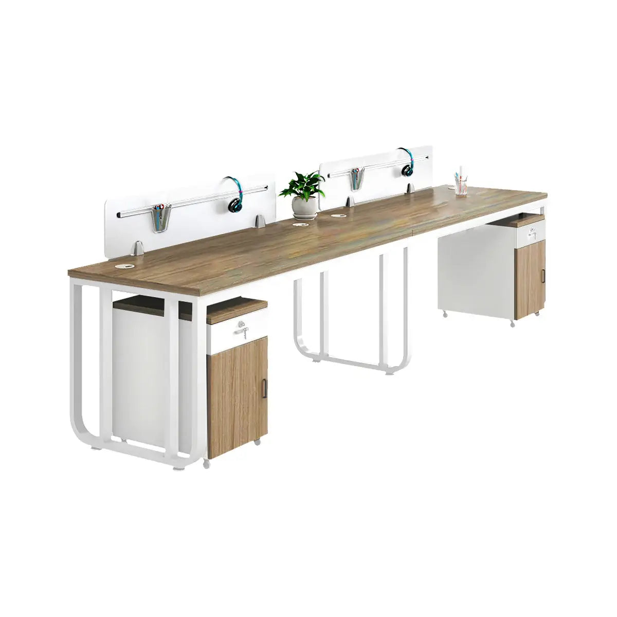 Modern Oak Office Table - Aesthetic Minimalist PC Desk ANZHAP-YGZ-1088-mainpictures 54