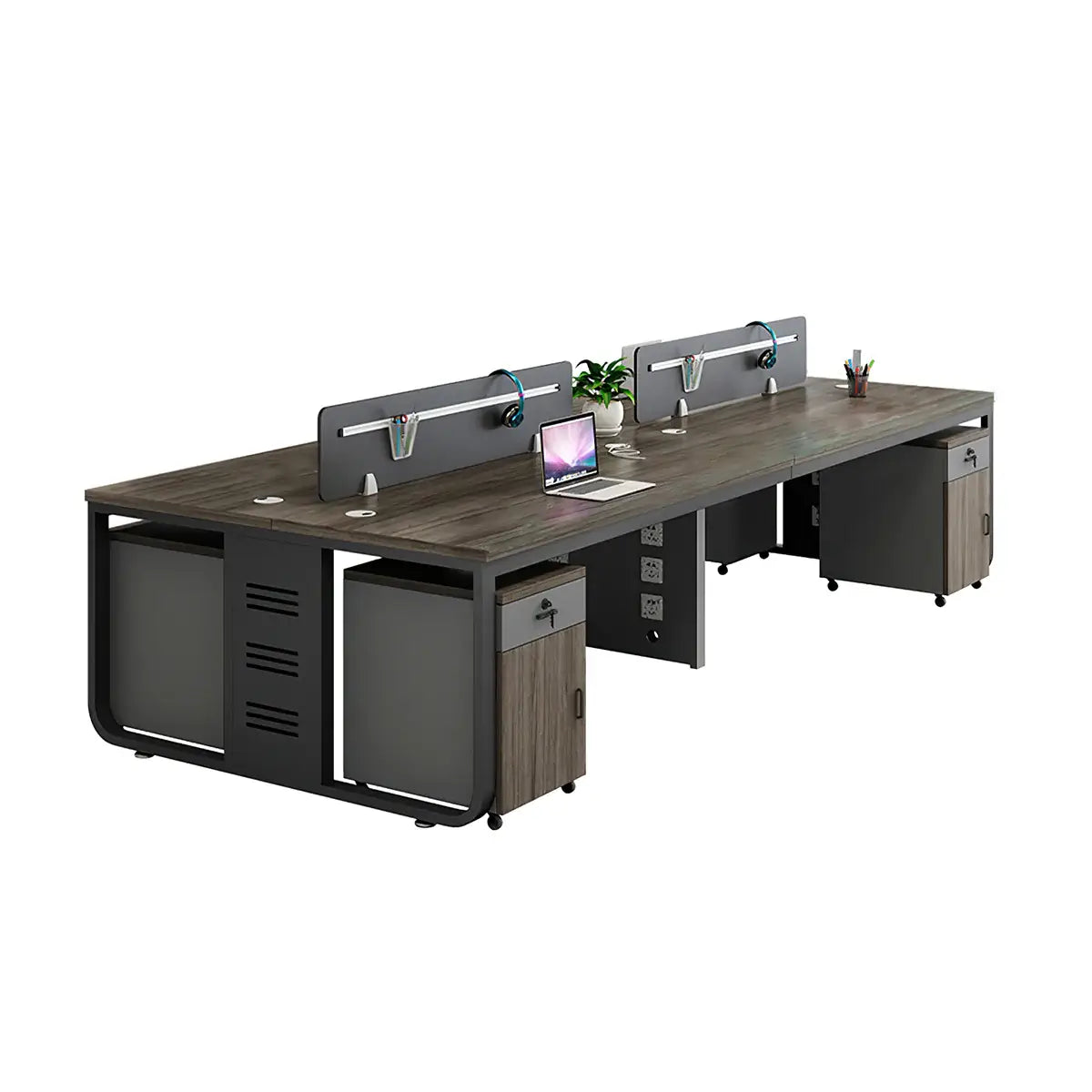 Modern Oak Office Table - Aesthetic Minimalist PC Desk ANZHAP-YGZ-1088-mainpictures 58