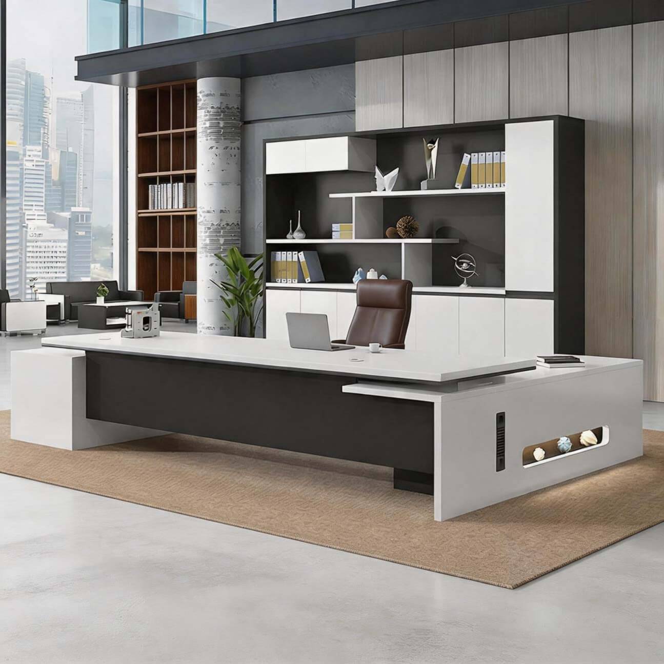 Modern Office Boss Desk-Professional Executive Desk for Manager ANZHAP- LBZ-785-mainpictures 2