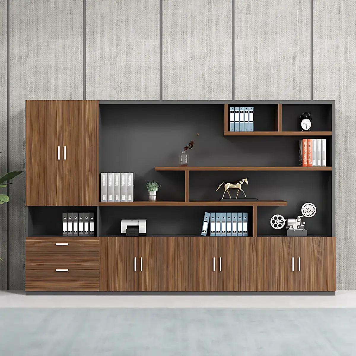 Modern Office Storage Cabinet with Partitioned Shelves ANZHAP-WJG-711-mainpictures 27