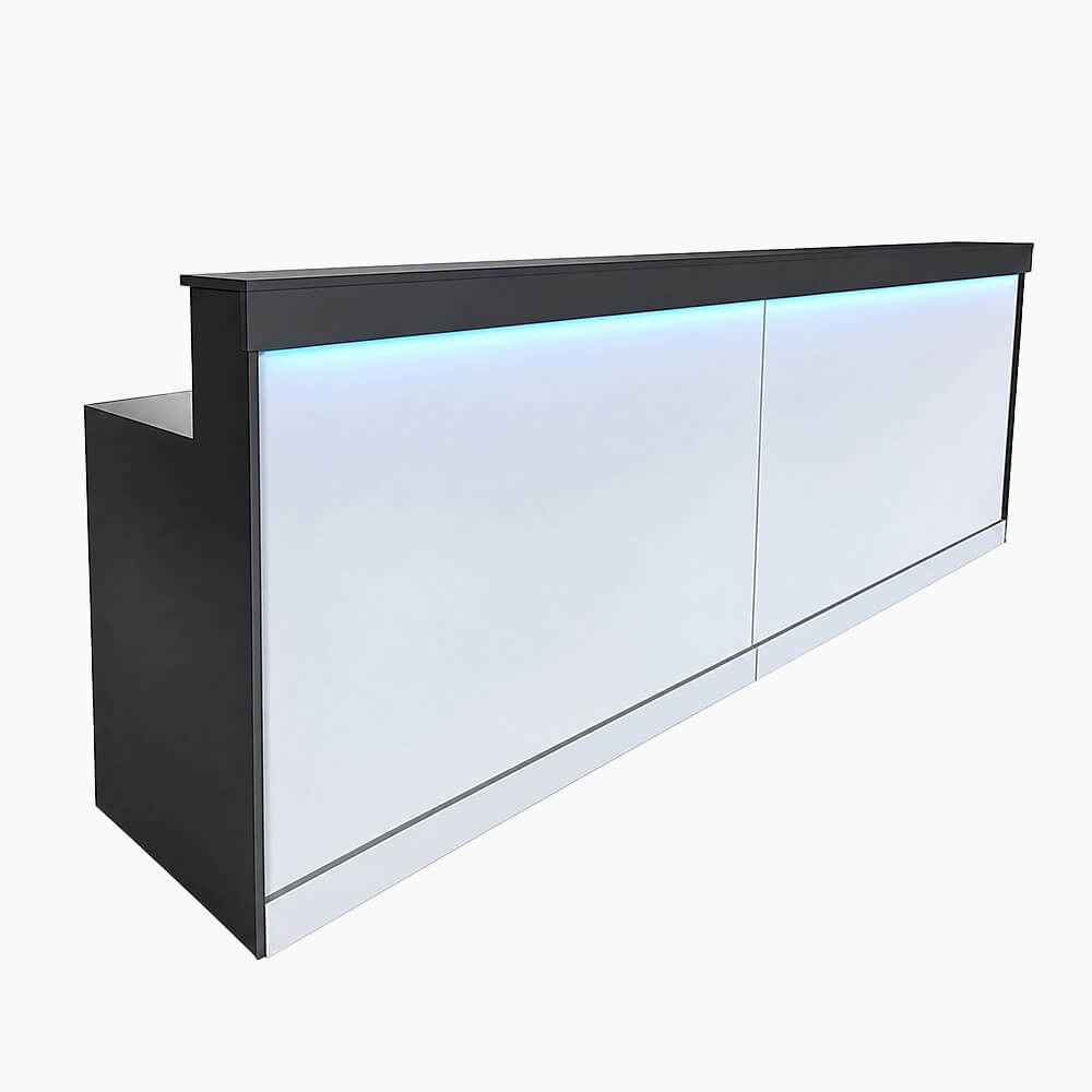 Modern Reception Desk with LED Lockable Drawer Clinic Salon ANZHAP-JDT-2214-main pictures 1