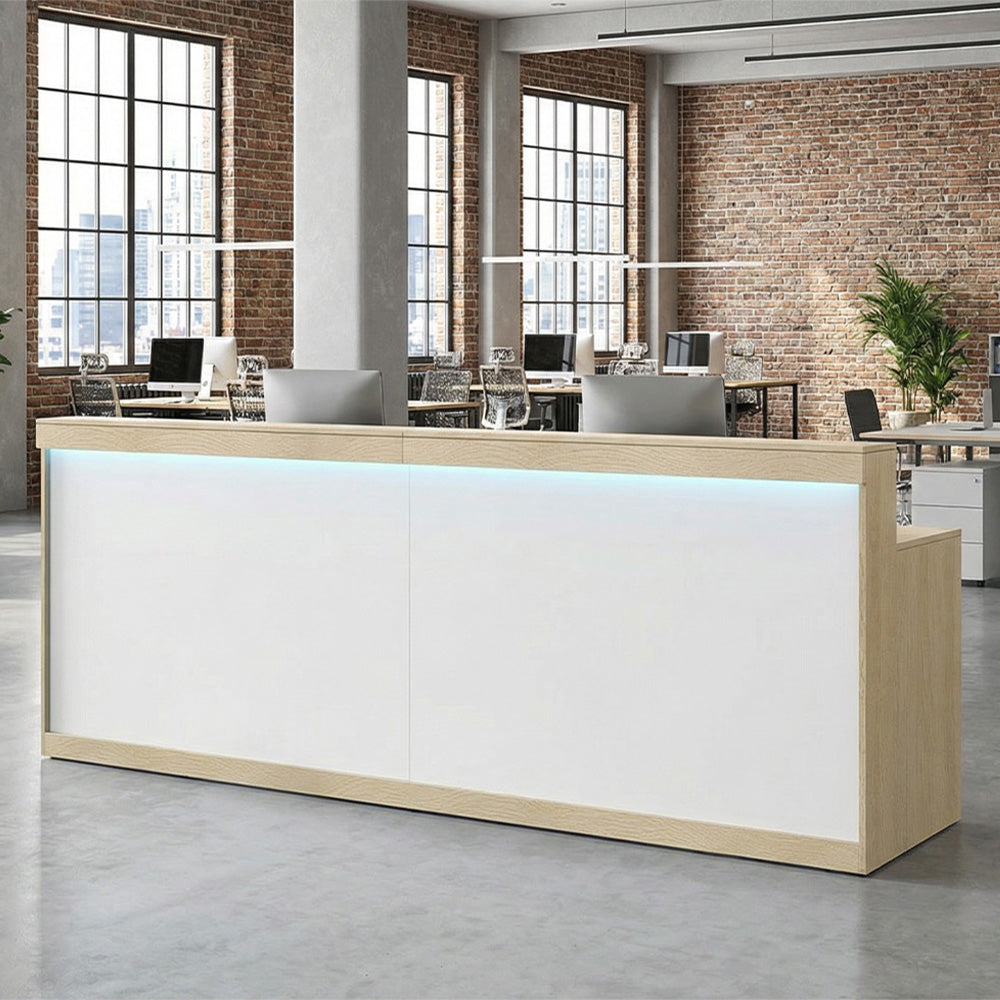 Modern Reception Desk with LED Lockable Drawer Clinic Salon ANZHAP-JDT-2214-mainpictures 4