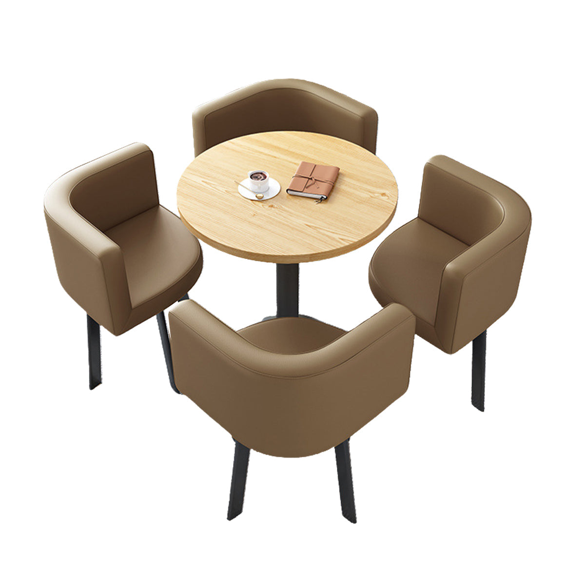 Modern Round Nesting Table and 4 Chairs Set for Office Cafes - ANZHAP JDZH-2022 Main picture33
