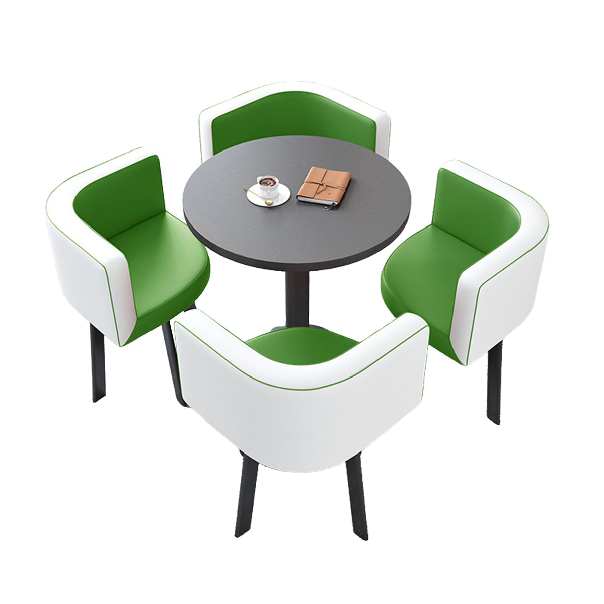 Modern Round Nesting Table and 4 Chairs Set for Office Cafes - ANZHAP JDZH-2022 Main picture 18