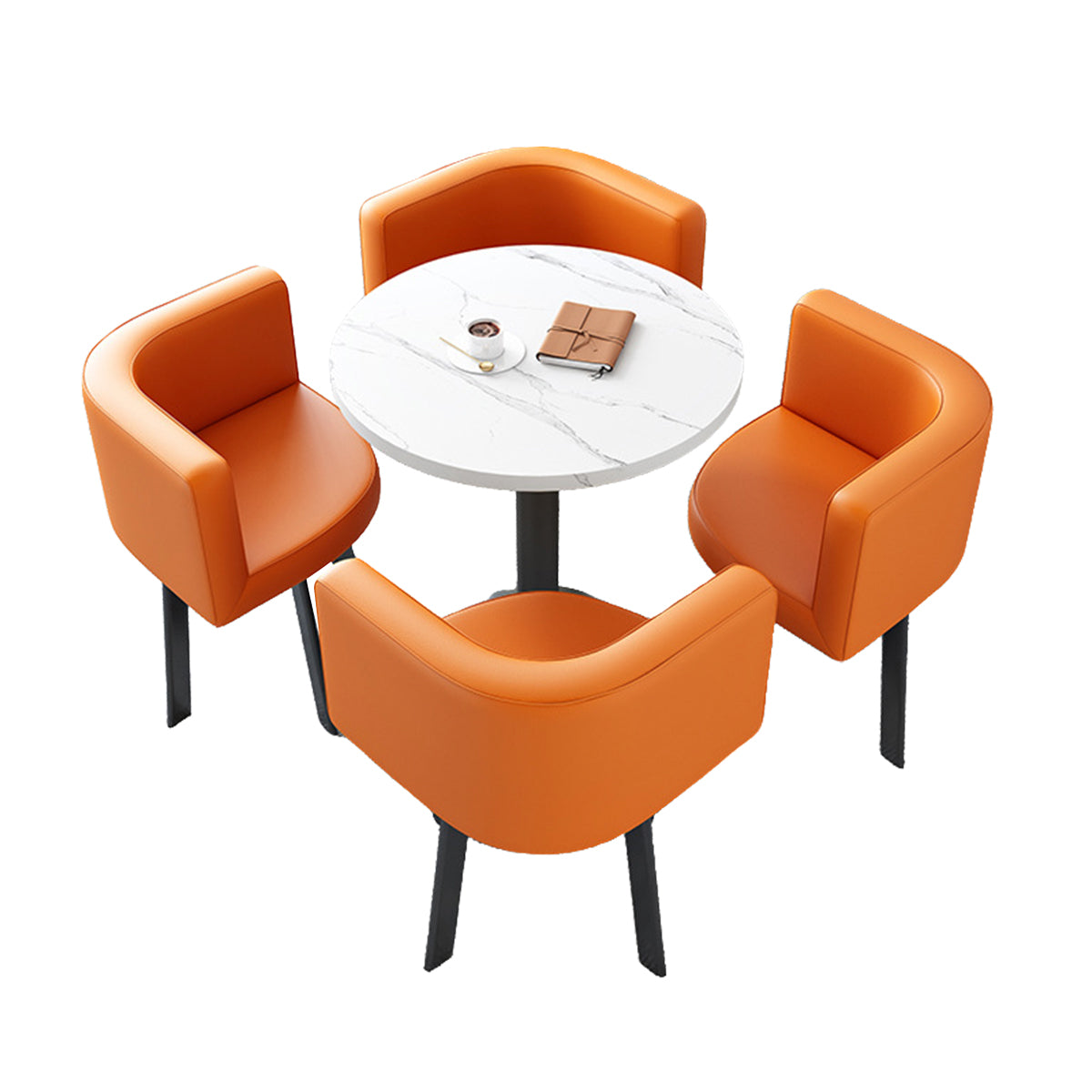 Modern Round Nesting Table and 4 Chairs Set for Office Cafes - ANZHAP JDZH-2022 Main picture 20