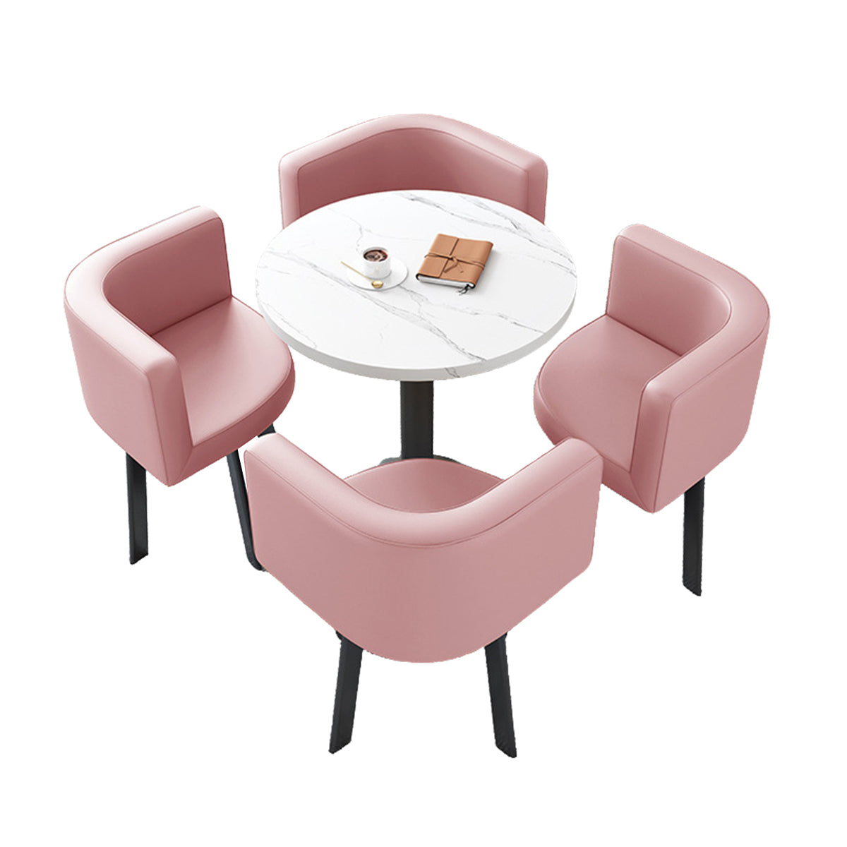 Modern Round Nesting Table and 4 Chairs Set for Office Cafes - ANZHAP JDZH-2022 Main picture 25