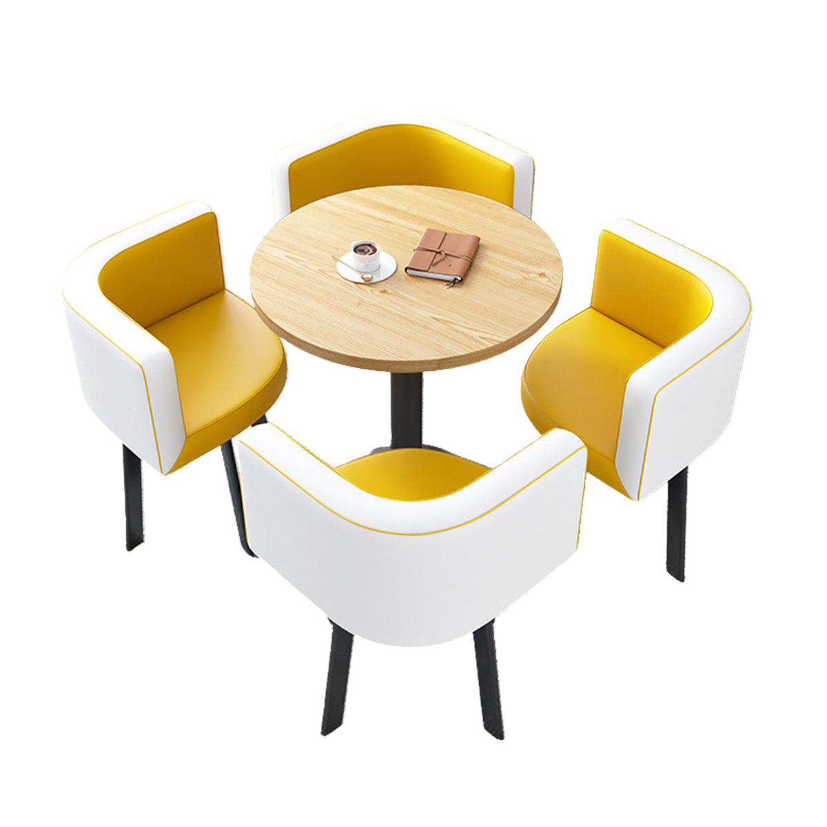 Modern Round Nesting Table and 4 Chairs Set for Office Cafes - ANZHAP JDZH-2022 Main picture 37