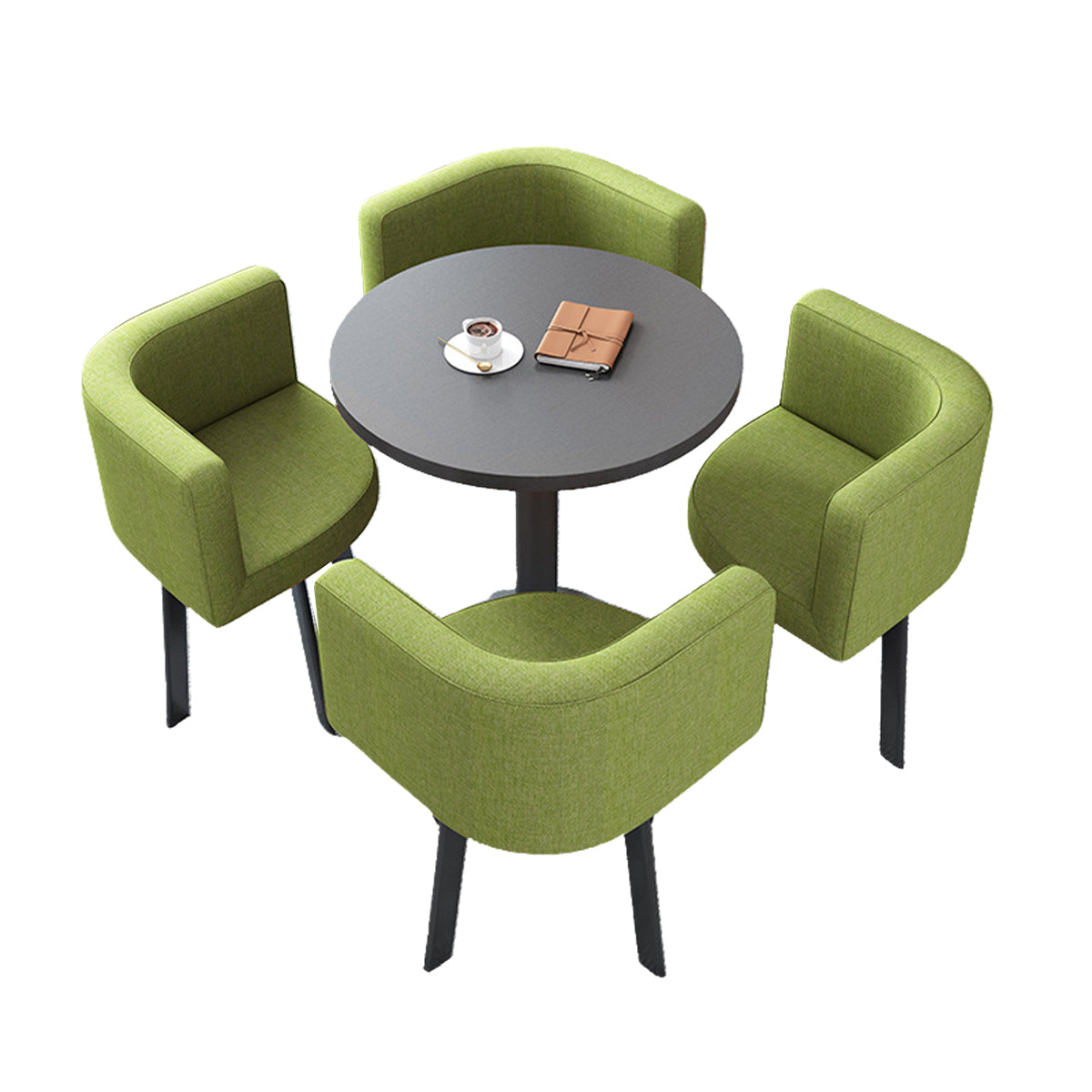 Modern Round Nesting Table and 4 Chairs Set for Office Cafes - ANZHAP JDZH-2022 Main picture 45