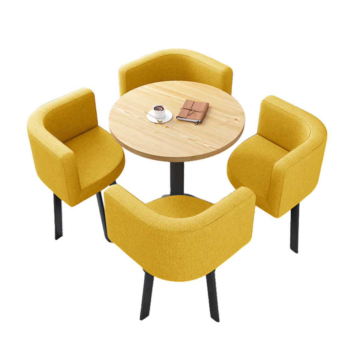 Modern Round Nesting Table and 4 Chairs Set for Office Cafes - ANZHAP JDZH-2022 Main picture 56