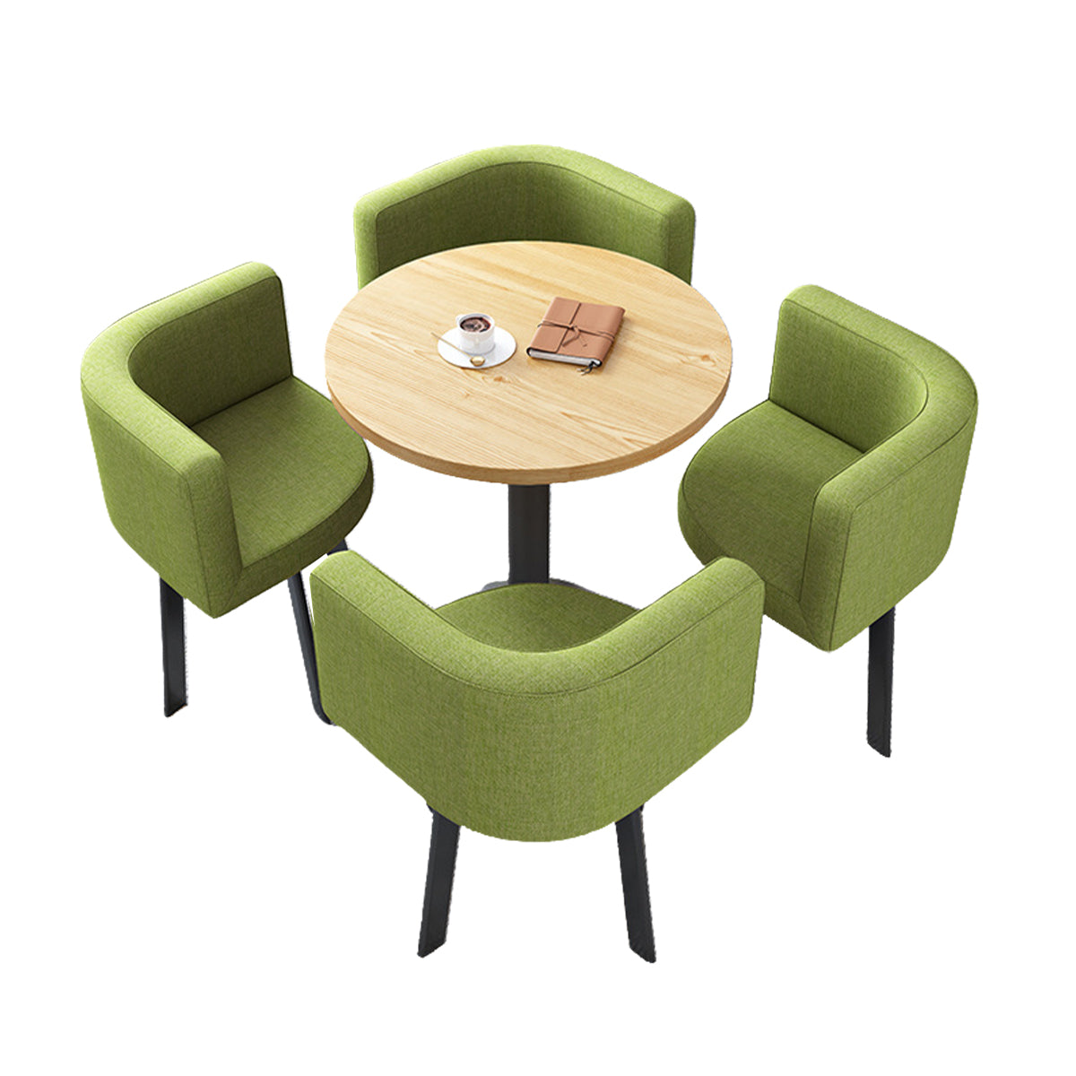 Modern Round Nesting Table and 4 Chairs Set for Office Cafes - ANZHAP JDZH-2022 Main picture 57