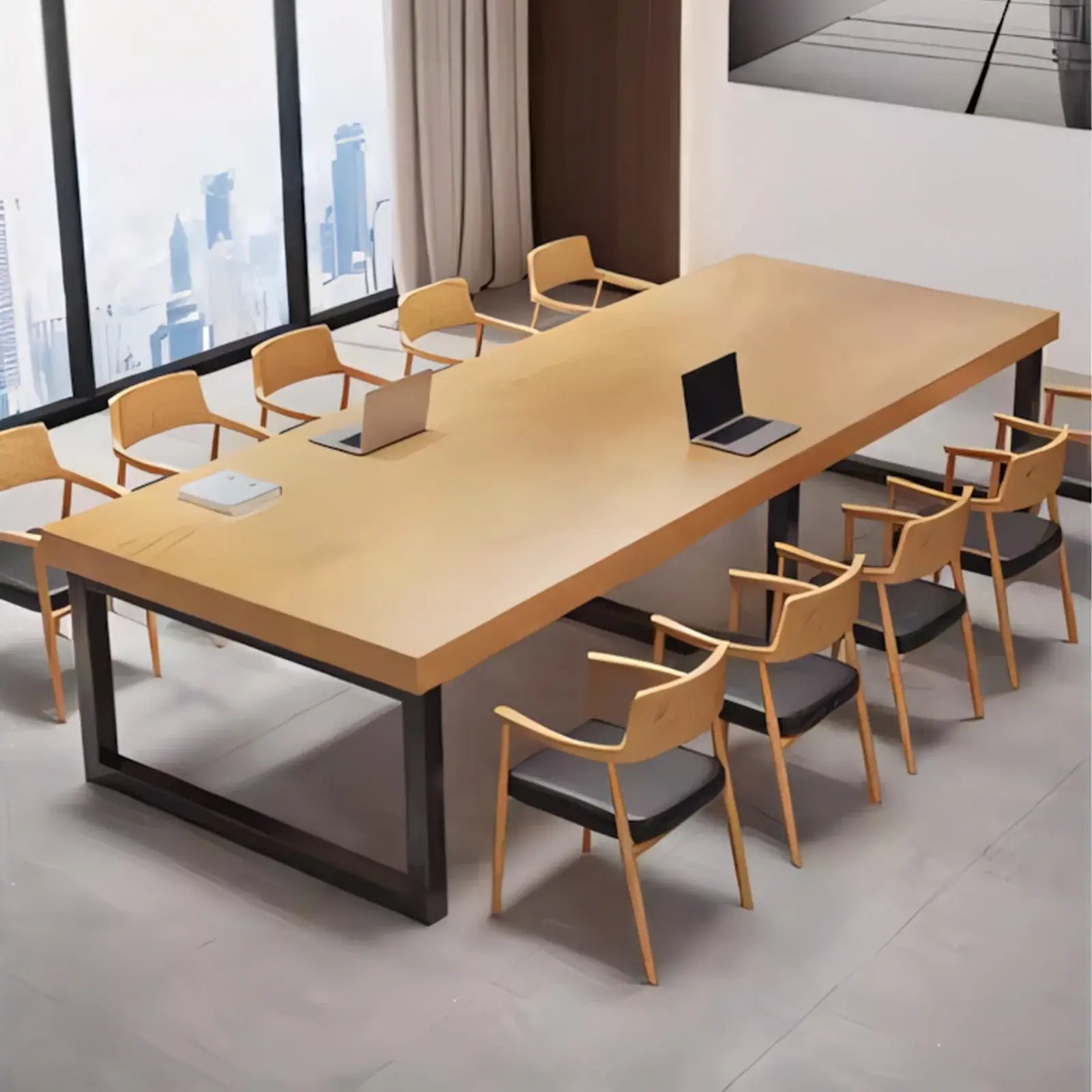 Modern_Scandinavian_Seminar_Table_Oak_Office_Table_ANZHAP-HYZ-107-mainpictures_4
