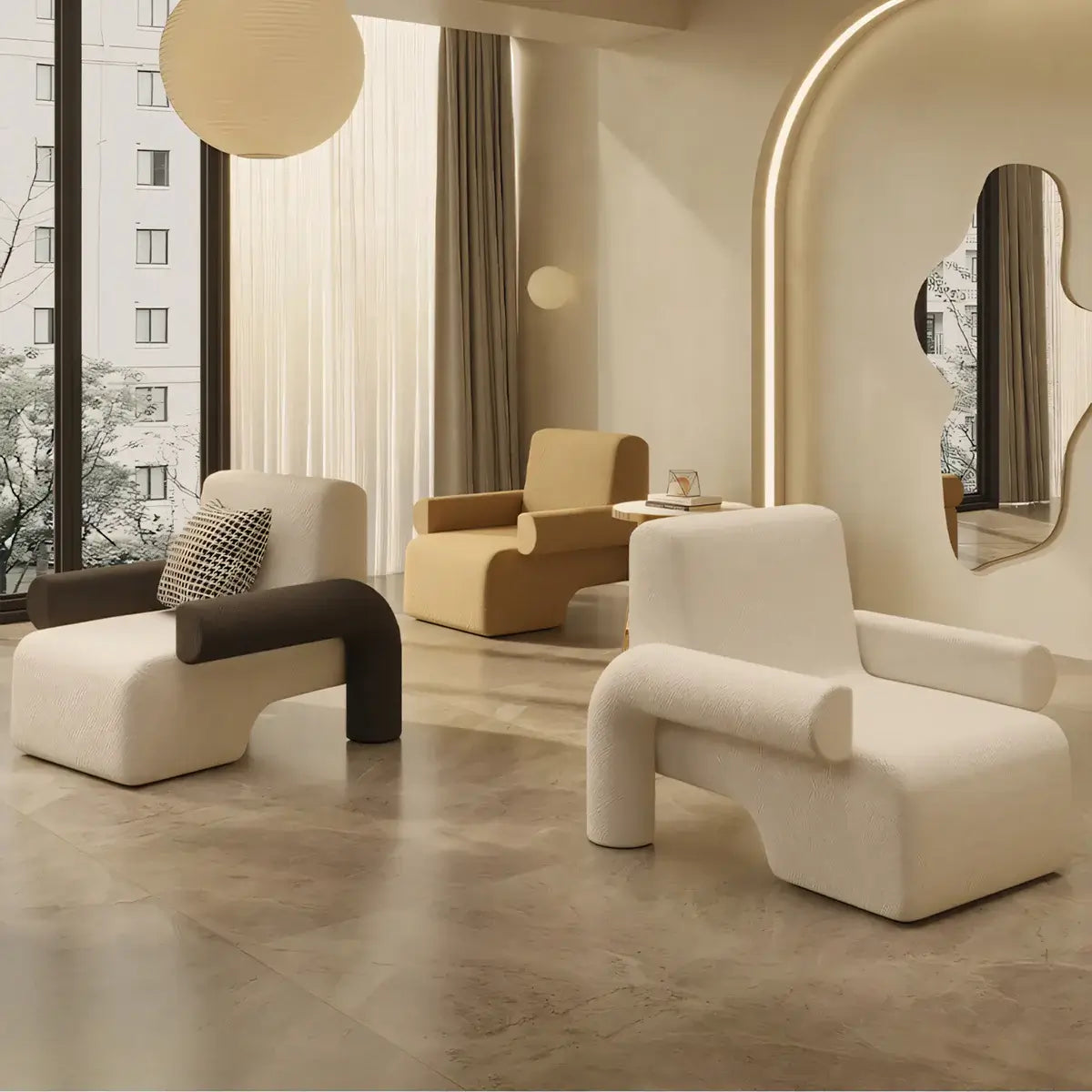 Modern Small Sofa Couch Space Saving Low Profile Settee ANZHAP-BSF-2010-mainpictures 10