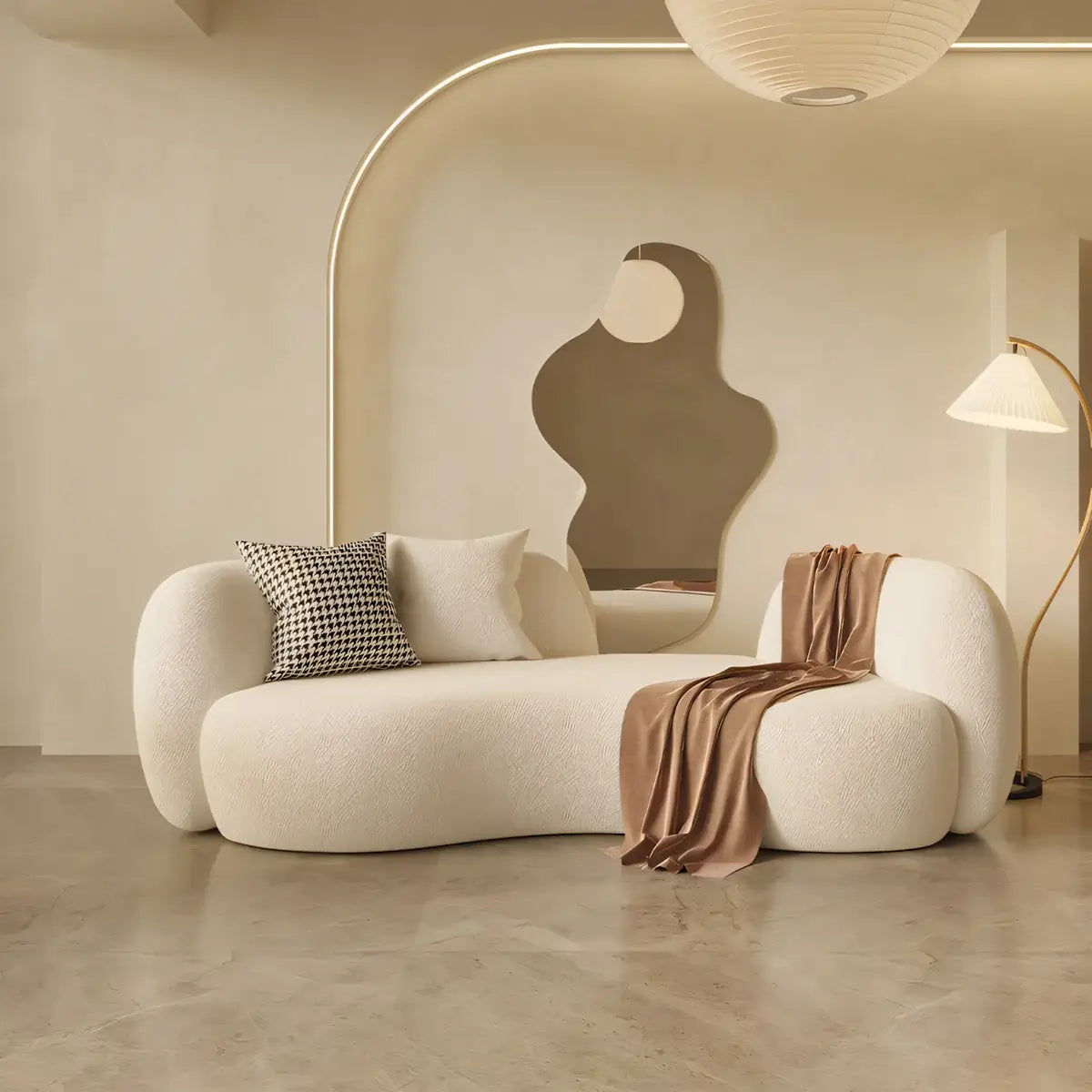 Modern Small Sofa Couch Space Saving Low Profile Settee ANZHAP-BSF-2010-mainpictures 7