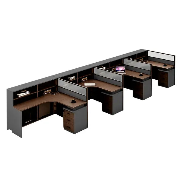 Professional L-Shaped Shared Office Desk - Flex Workstation ANZHAP-BGZ-2013-mainpictures 101