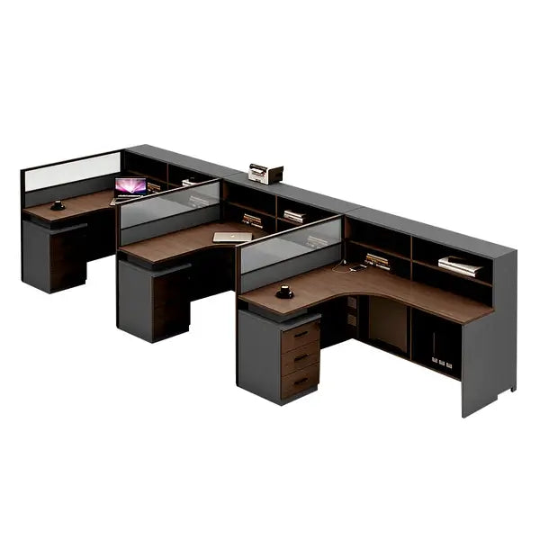 Professional L-Shaped Shared Office Desk - Flex Workstation ANZHAP-BGZ-2013-mainpictures 103