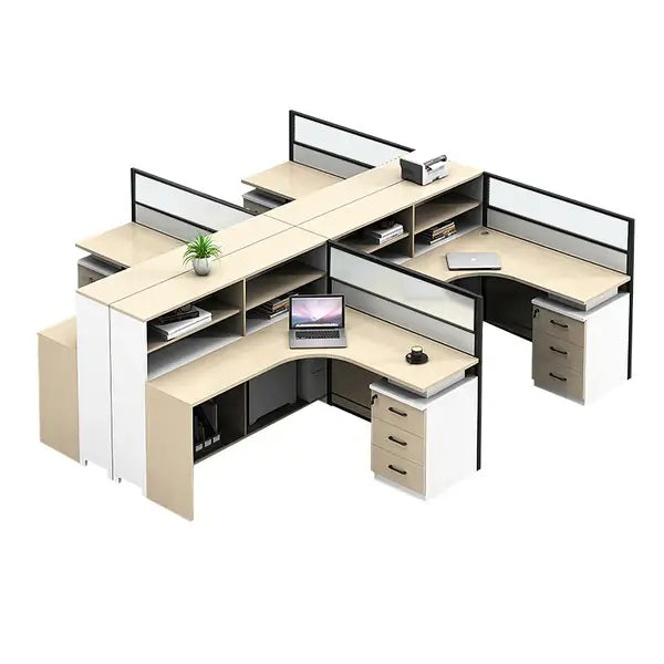Professional L-Shaped Shared Office Desk - Flex Workstation ANZHAP-BGZ-2013-mainpictures 121