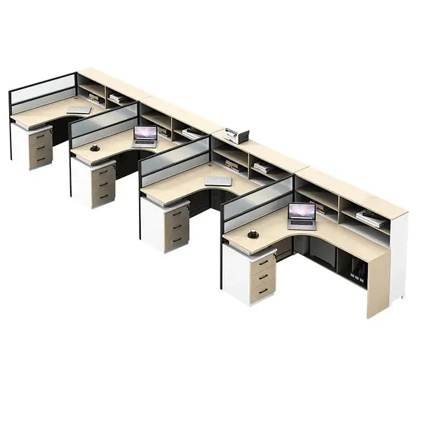 Professional L-Shaped Shared Office Desk - Flex Workstation ANZHAP-BGZ-2013-mainpictures 125