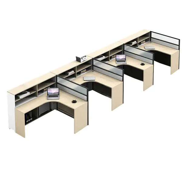 Professional L-Shaped Shared Office Desk - Flex Workstation ANZHAP-BGZ-2013-mainpictures 128