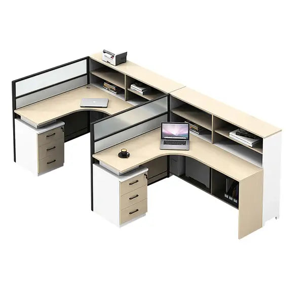Professional L-Shaped Shared Office Desk - Flex Workstation ANZHAP-BGZ-2013-mainpictures 133