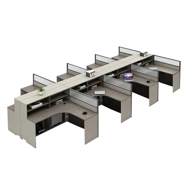 Professional L-Shaped Shared Office Desk - Flex Workstation ANZHAP-BGZ-2013-mainpictures 143
