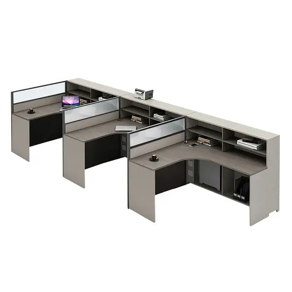 Professional L-Shaped Shared Office Desk - Flex Workstation ANZHAP-BGZ-2013-mainpictures 155