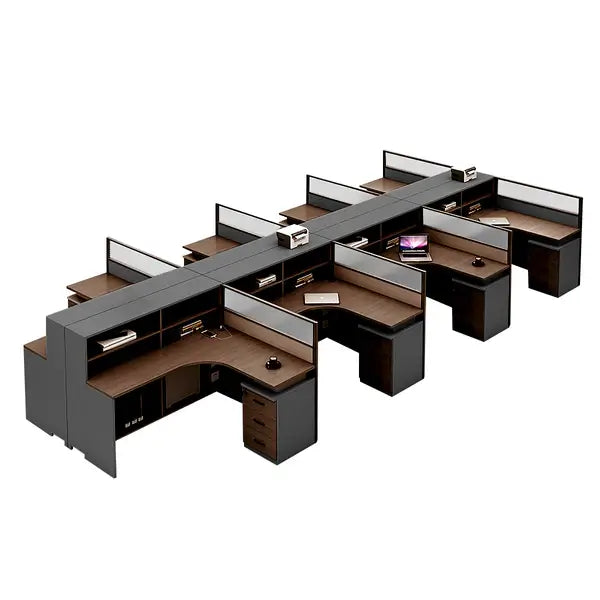 Professional L-Shaped Shared Office Desk - Flex Workstation ANZHAP-BGZ-2013-mainpictures 91