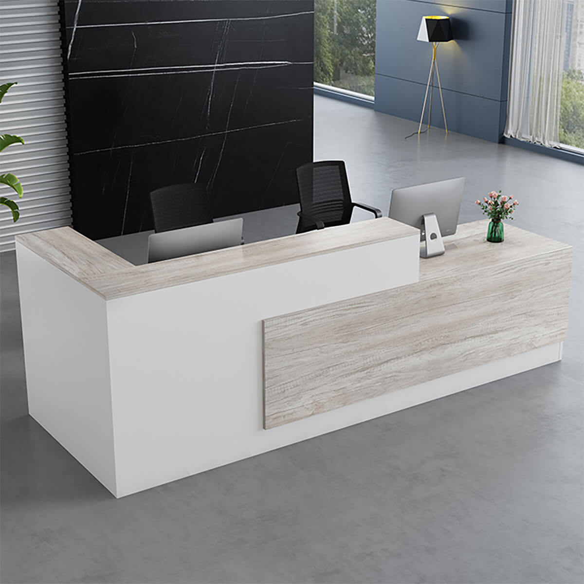 Professional L-Shaped Welcome Desk for Modern Business Foyers - ANZHAP JDT-011 Main picture 6