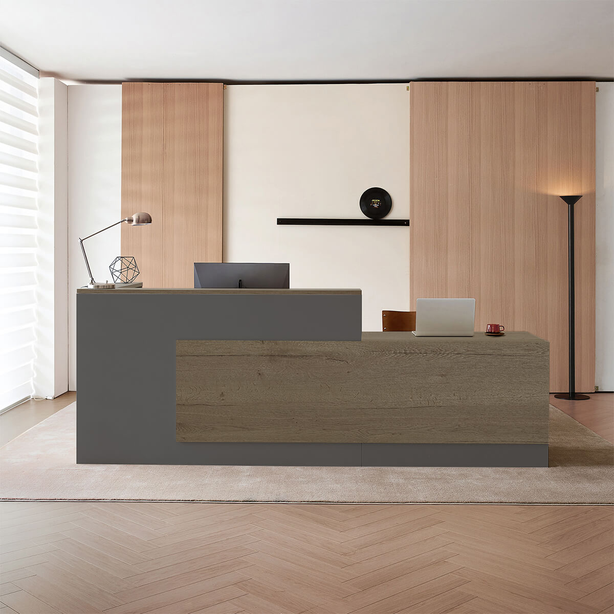 Professional L-Shaped Welcome Desk for Modern Companies - ANZHAP JDT-2215 Main picture 2
