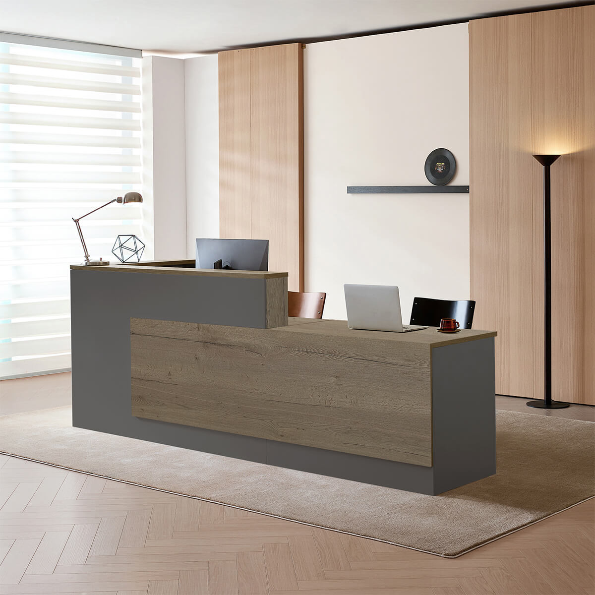 Professional L-Shaped Welcome Desk for Modern Companies - ANZHAP JDT-2215 Main picture 17