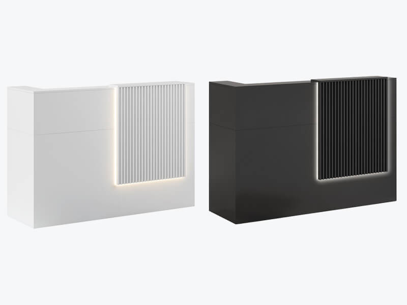Receptionist Desk for Hair Salon and Small Reception Spaces-EU - Color Options
