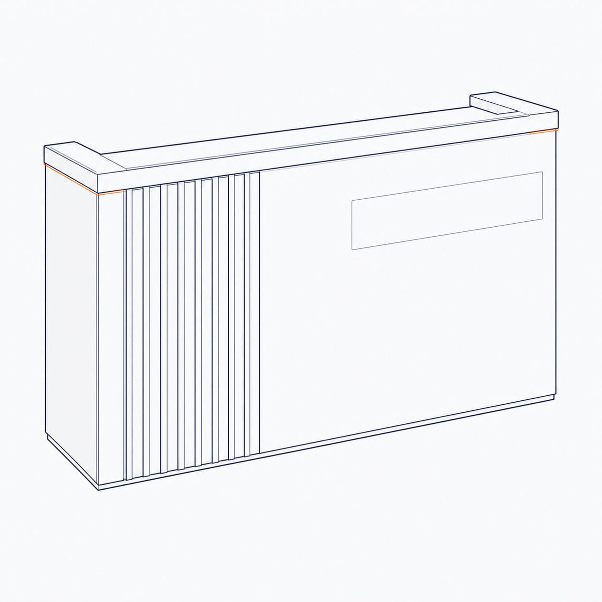 Slatted_Straight-Reception desks image