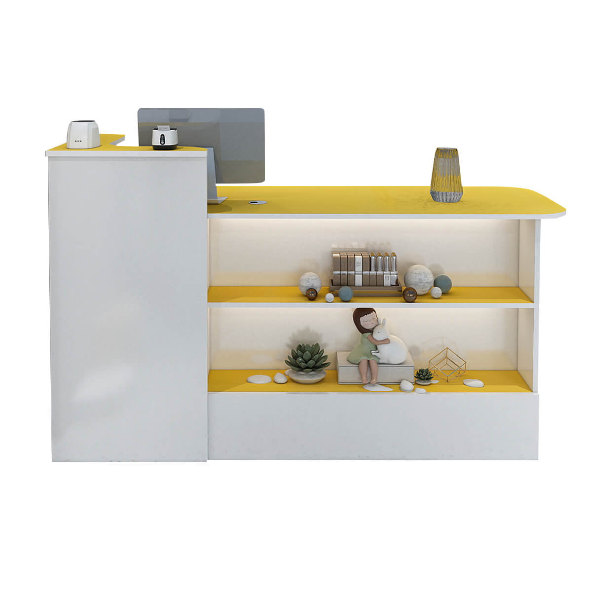 Sleek Straight Reception Desk for Compact Entrance Halls ANZHAP JDT-104 Main picture 11