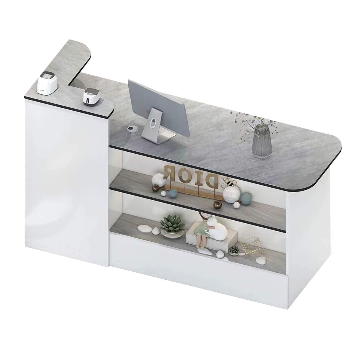 Sleek Straight Reception Desk for Compact Entrance Halls ANZHAP JDT-104 Main picture 12