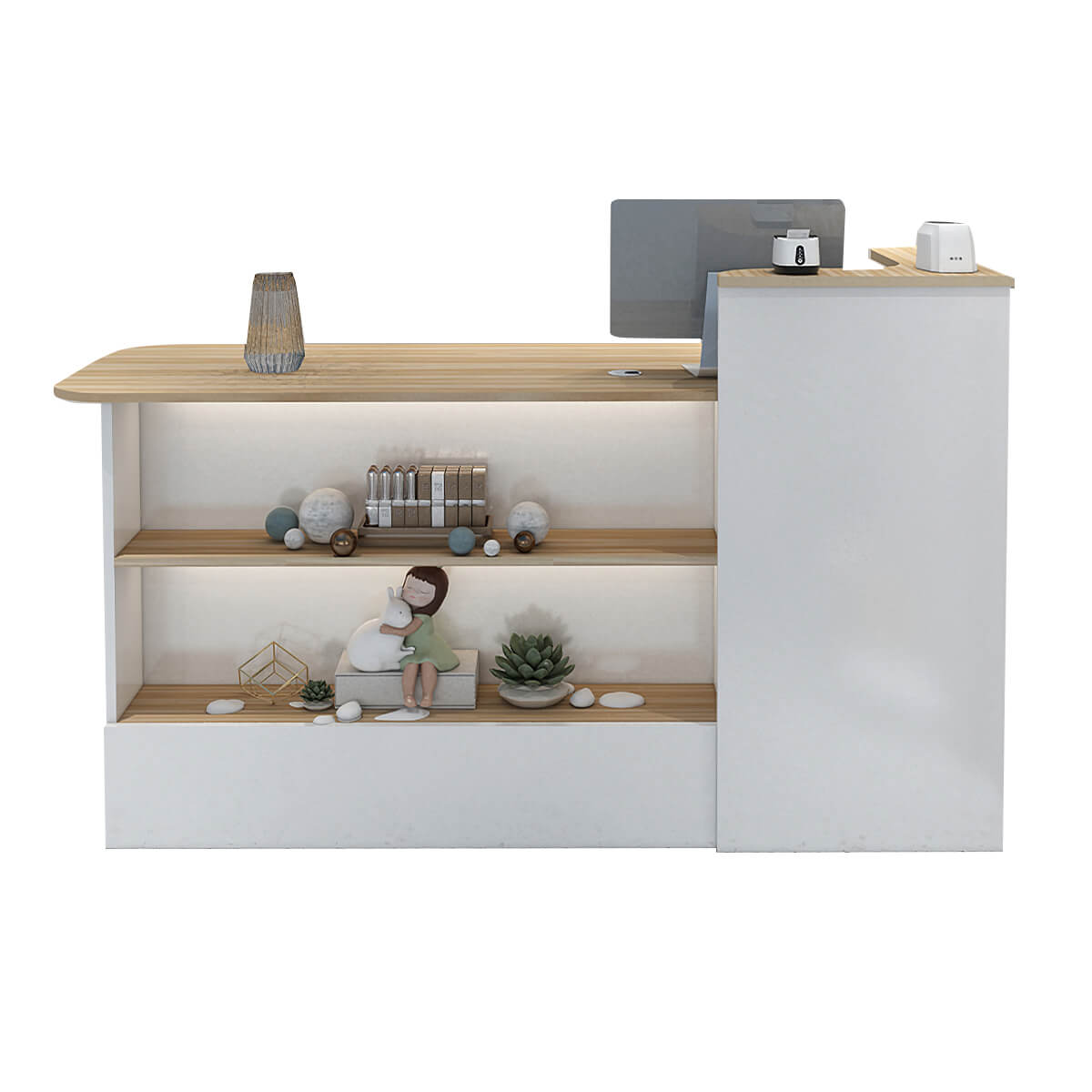 Sleek Straight Reception Desk for Compact Entrance Halls ANZHAP JDT-104 Main picture 2