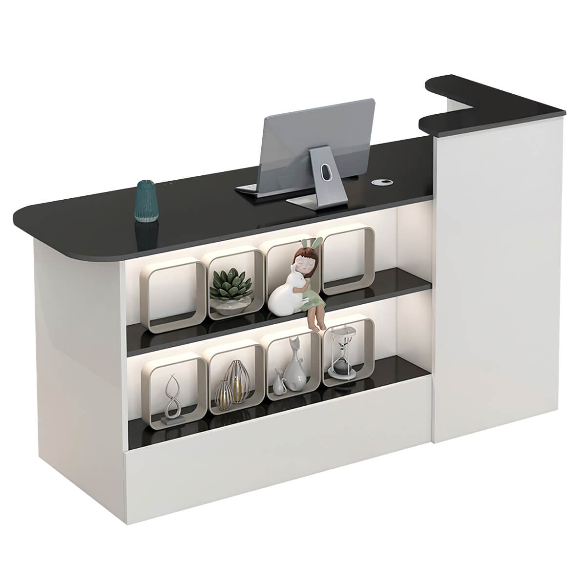 Sleek Straight Reception Desk for Compact Entrance Halls ANZHAP JDT-104 Main picture 7