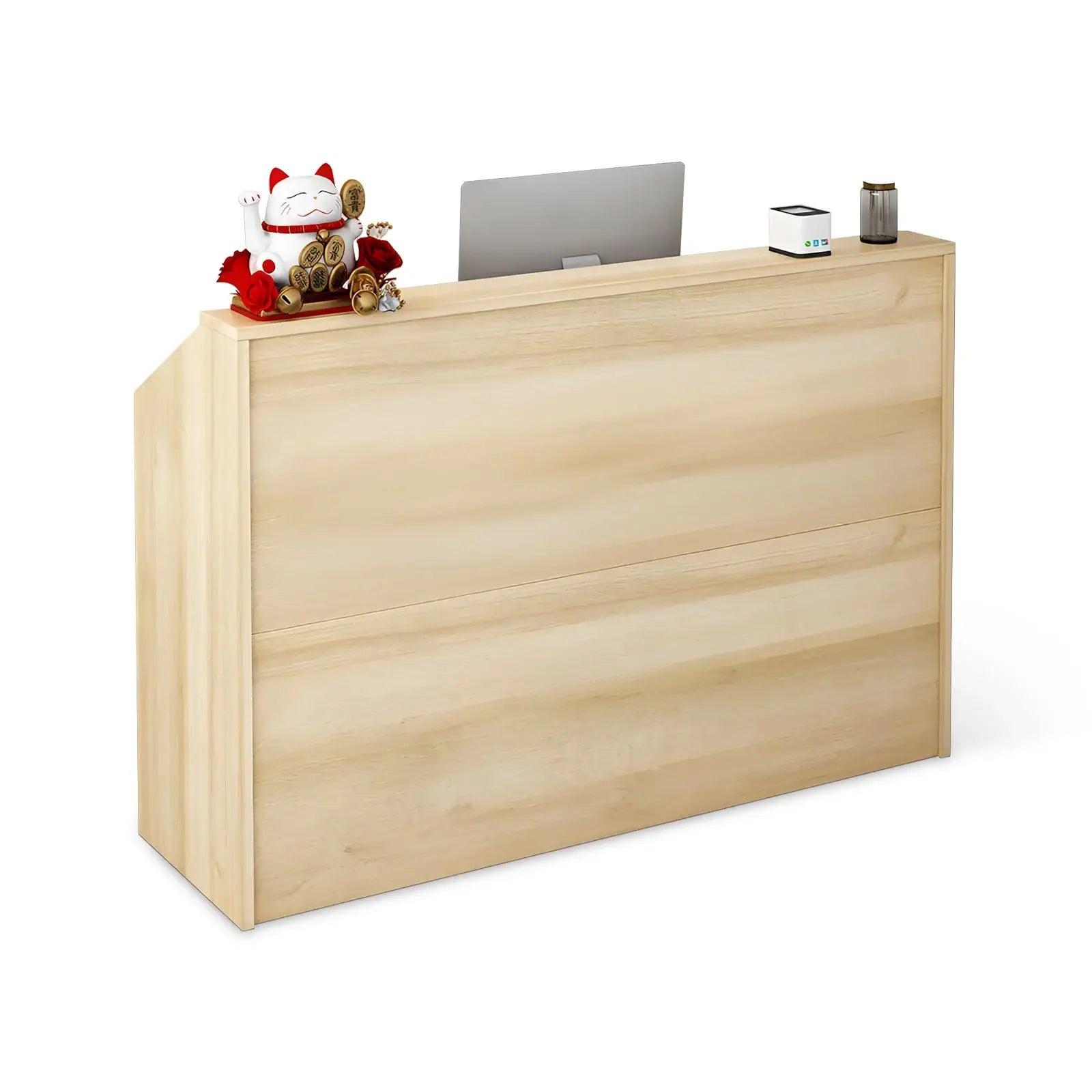 Small Wood Reception Desk Compact Space-Saving Salon Welcome Desk ANZHAP-JDT-1062-mainpictures 7