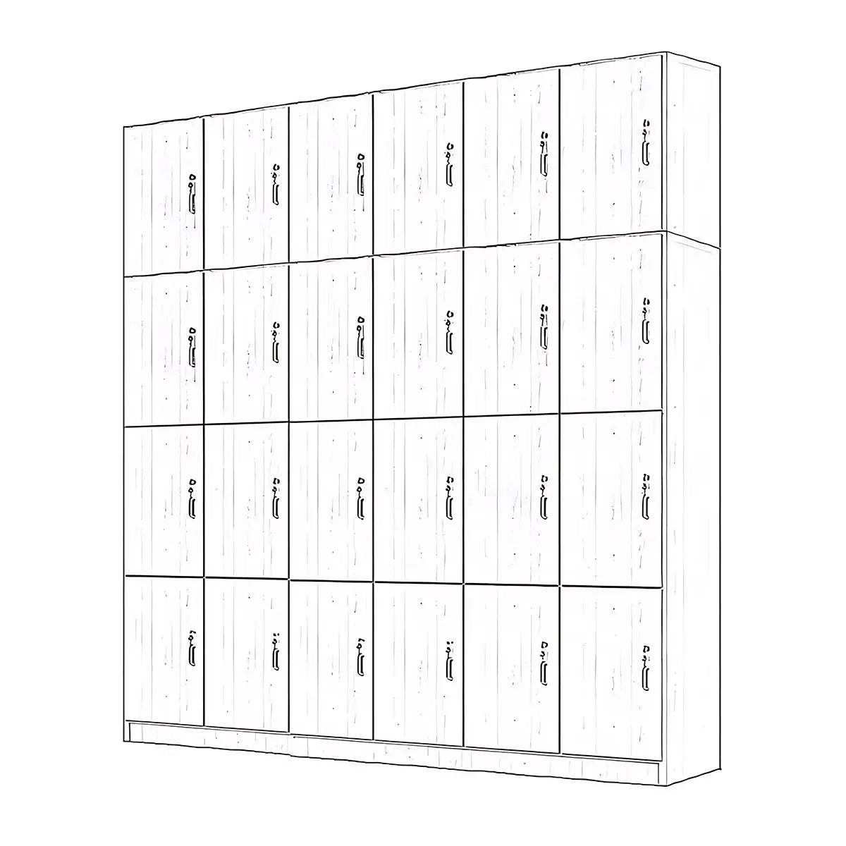 Tall Office Bookcase Storage Cabinet with Cupboard ANZHAP-WJG-701-mainpictures 32