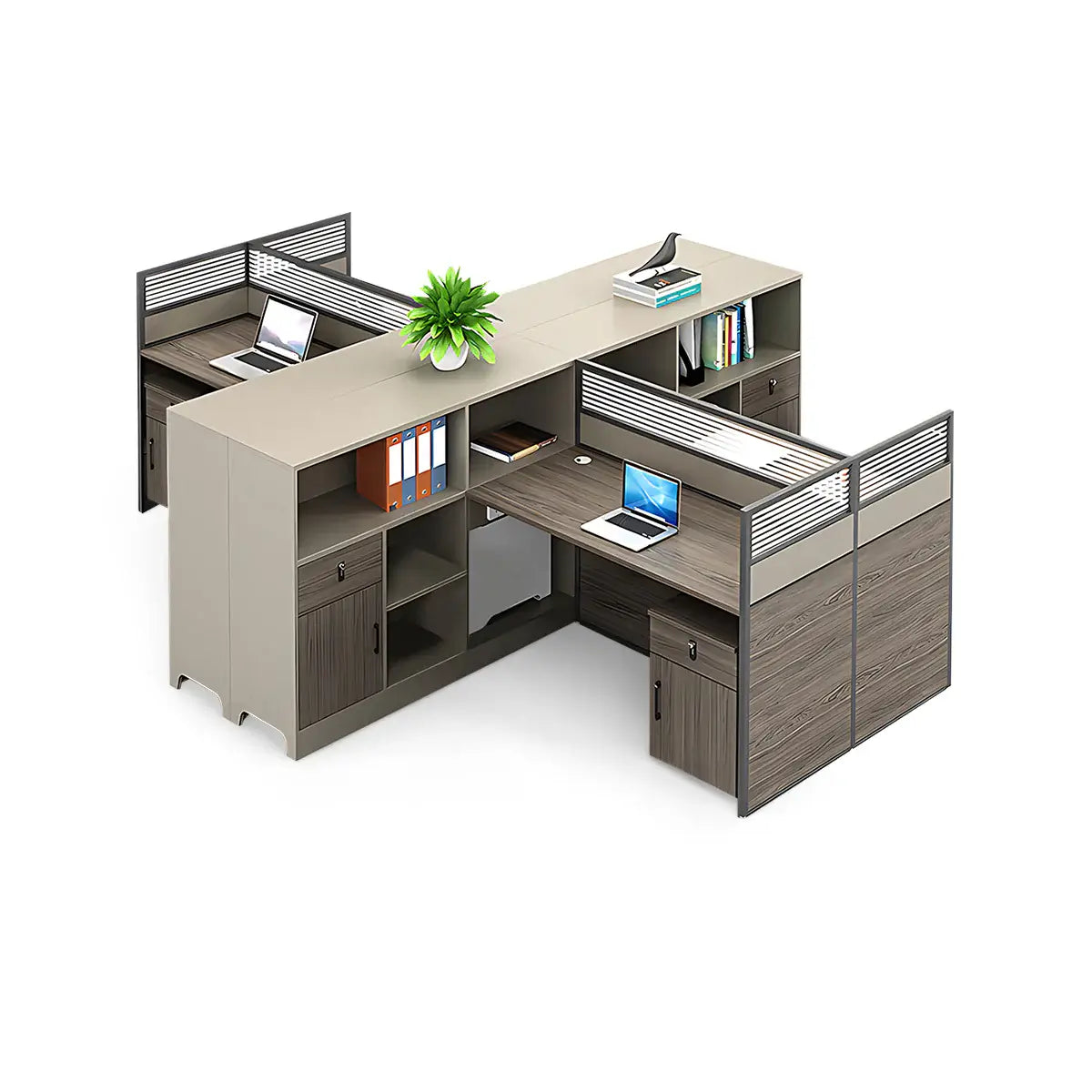 Wooden Office Desk with Drawers - Large Modern Computer Desk ANZHAP-BGZ-205-mainpictures 1