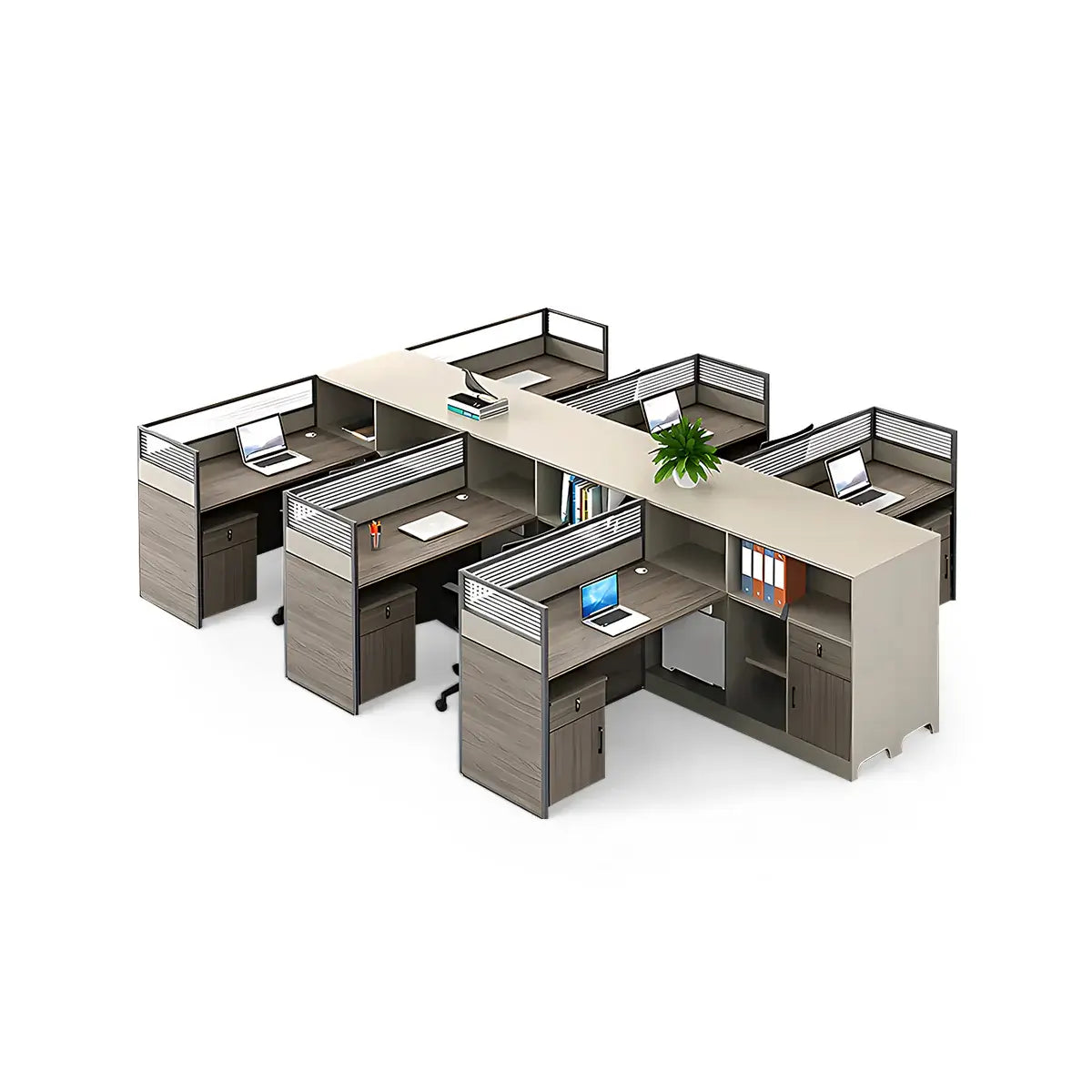 Wooden Office Desk with Drawers - Large Modern Computer Desk ANZHAP-BGZ-205-mainpictures 4