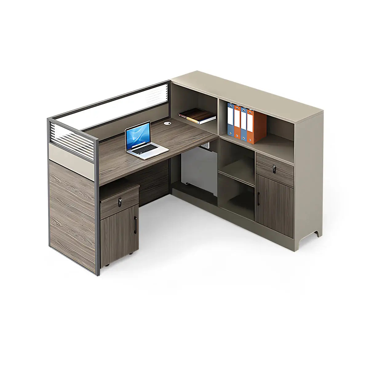 Wooden Office Desk with Drawers - Large Modern Computer Desk ANZHAP-BGZ-205-mainpictures 7